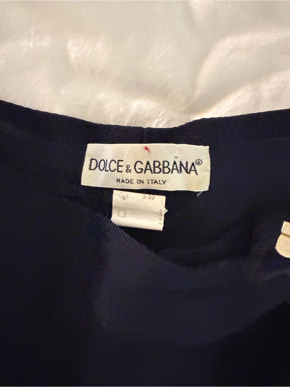 Dolce & Gabbana Dark Navy Textured pants